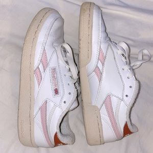 Reebok Club Cs Pink and Burnt Orange color combo !!